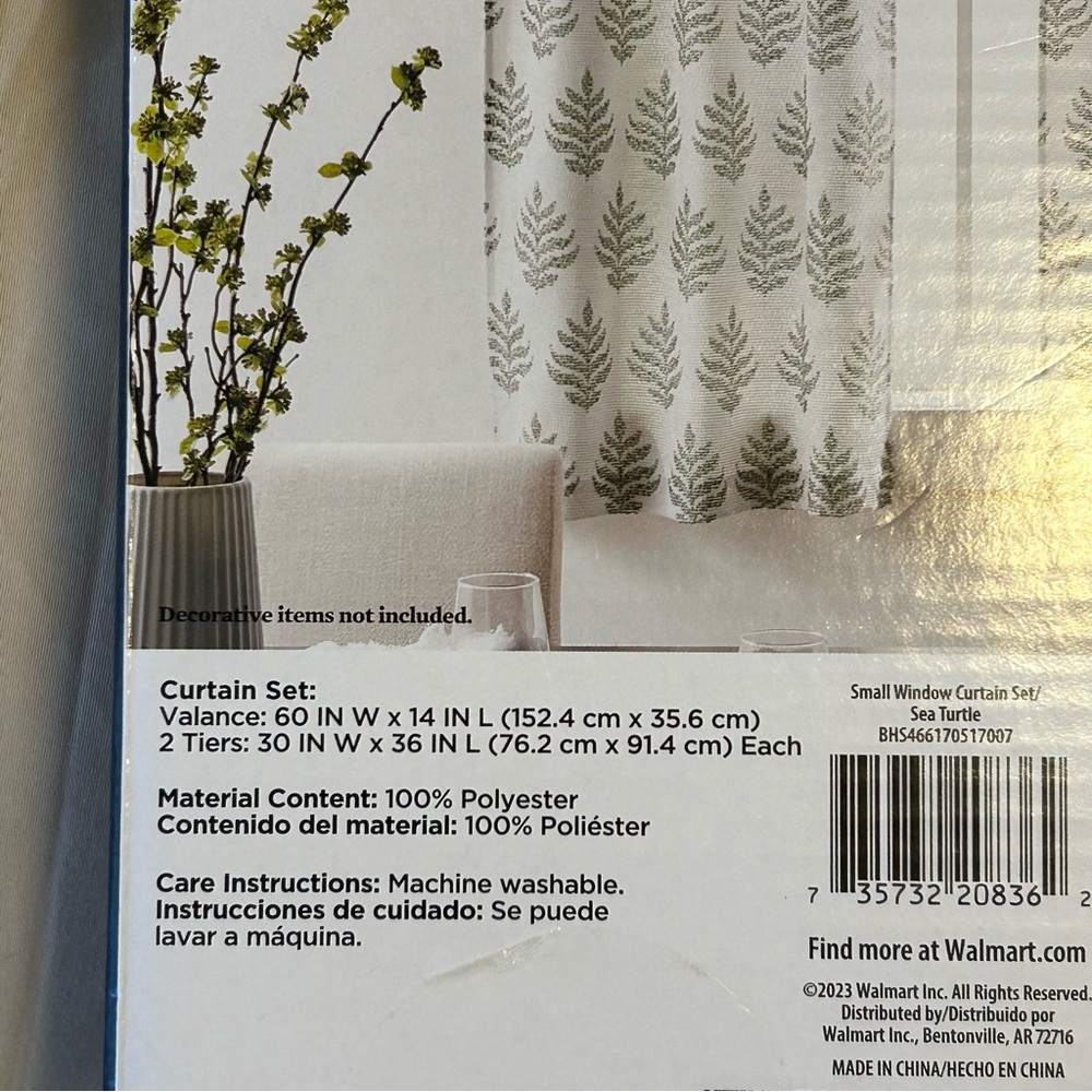 Better Home & Gardens Small Window 🪟 Curtain Set (2) - Picture 4 of 5